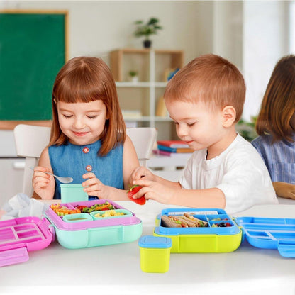 CAPERCI Brotdose Kinder Large 4.8 Cups Bento Box 4 Fächer 2