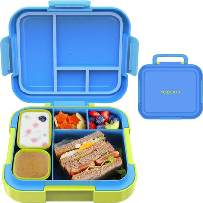 Brotdose Kinder 4.8 Cups Bento Box, 4 Fächer, 2 Saucenboxen