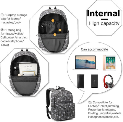 Schulrucksack Mädchen Jungen Reiserucksack Arbeitstasche