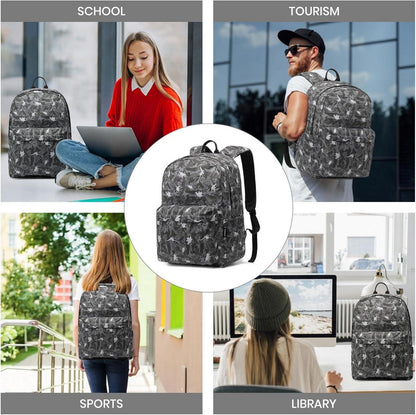 Schulrucksack Tagesrucksack Mädchen Jungen Leicht Blau Sport Uni