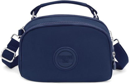Kleine Umhängetasche Damen Nylon Crossbody Bag mit Mehreren Taschen