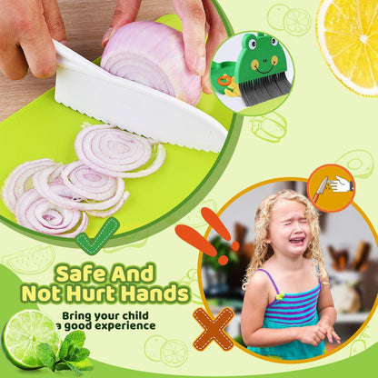 Kindermesser Set 14-teilig für sicheres Kochen | Montessori