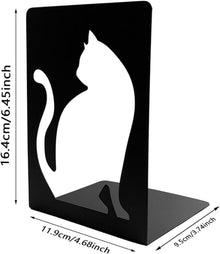 DIFIT Buchstütze Metall Schwarz 2 Paar Bücherstützen