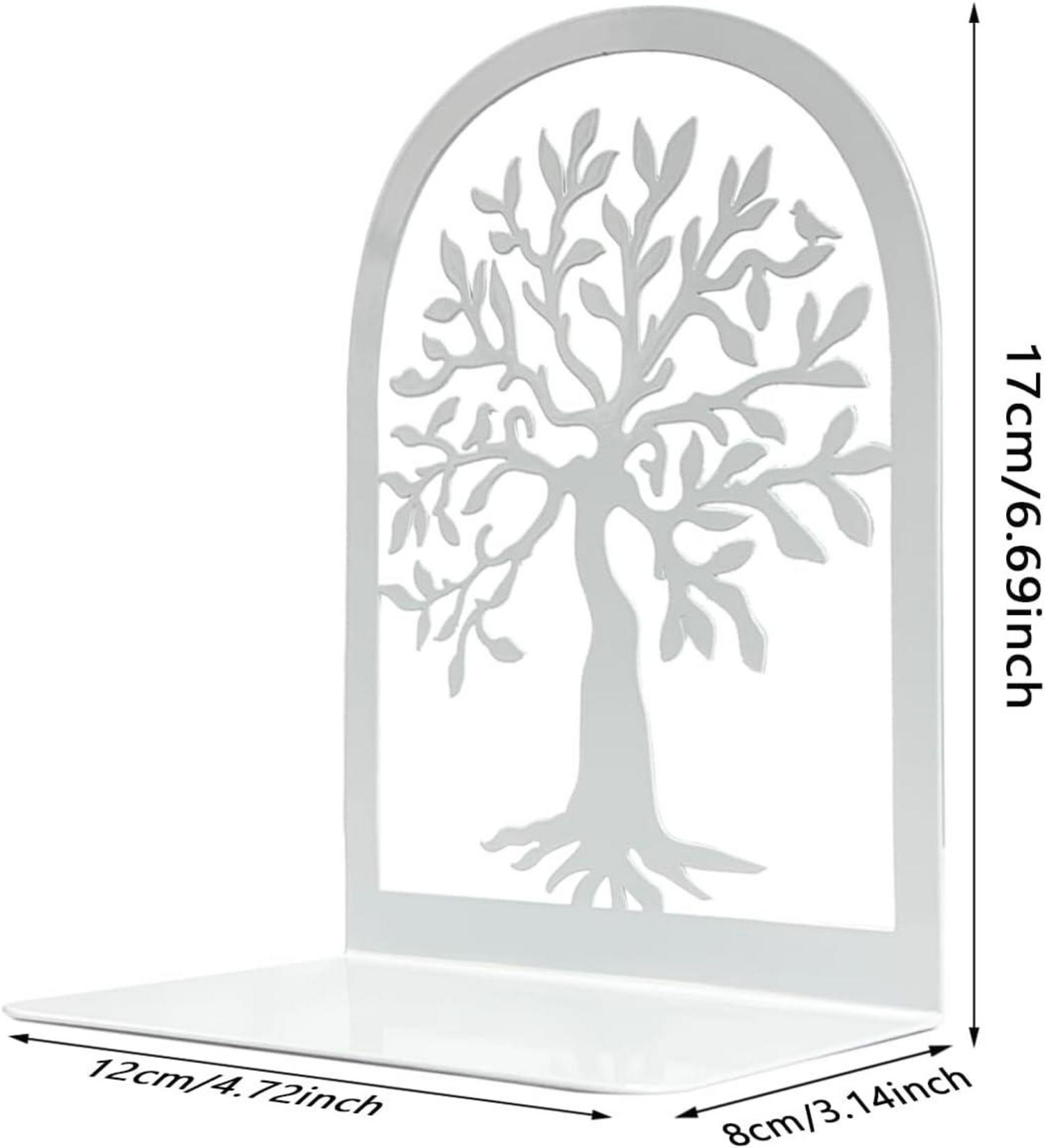 Qualsen Metall Buchstützen Bücherhalter für Regal (4