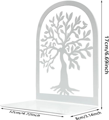 Qualsen Metall Buchstützen Bücherhalter für Regal (4