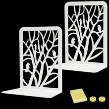 Moderne Weiße Baum Buchstützen Metall Bücherhalter
