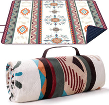 Wasserdichte Picknickdecke mit einzigartigem Boho-Muster, 200x200 cm