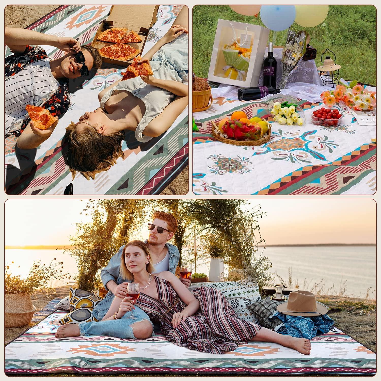 Wasserdichte Picknickdecke 200x200cm Strandmatte Outdoor Camping Seattle