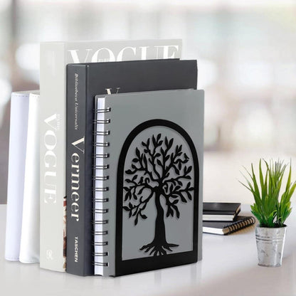 Buchstütze Metall Schwarz 4 Paar Bücherhalter Regal Schule