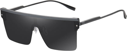 Polarisierte Sonnenbrille UV400 Schutz Geschenkset Silber