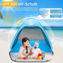 Strandmuschel Pop Up Zelt für 2-3 Personen UV50+ Schutz