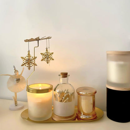 2 Stück Gold Dekotablett Edelstahl Serviertablett Spiegeltablett