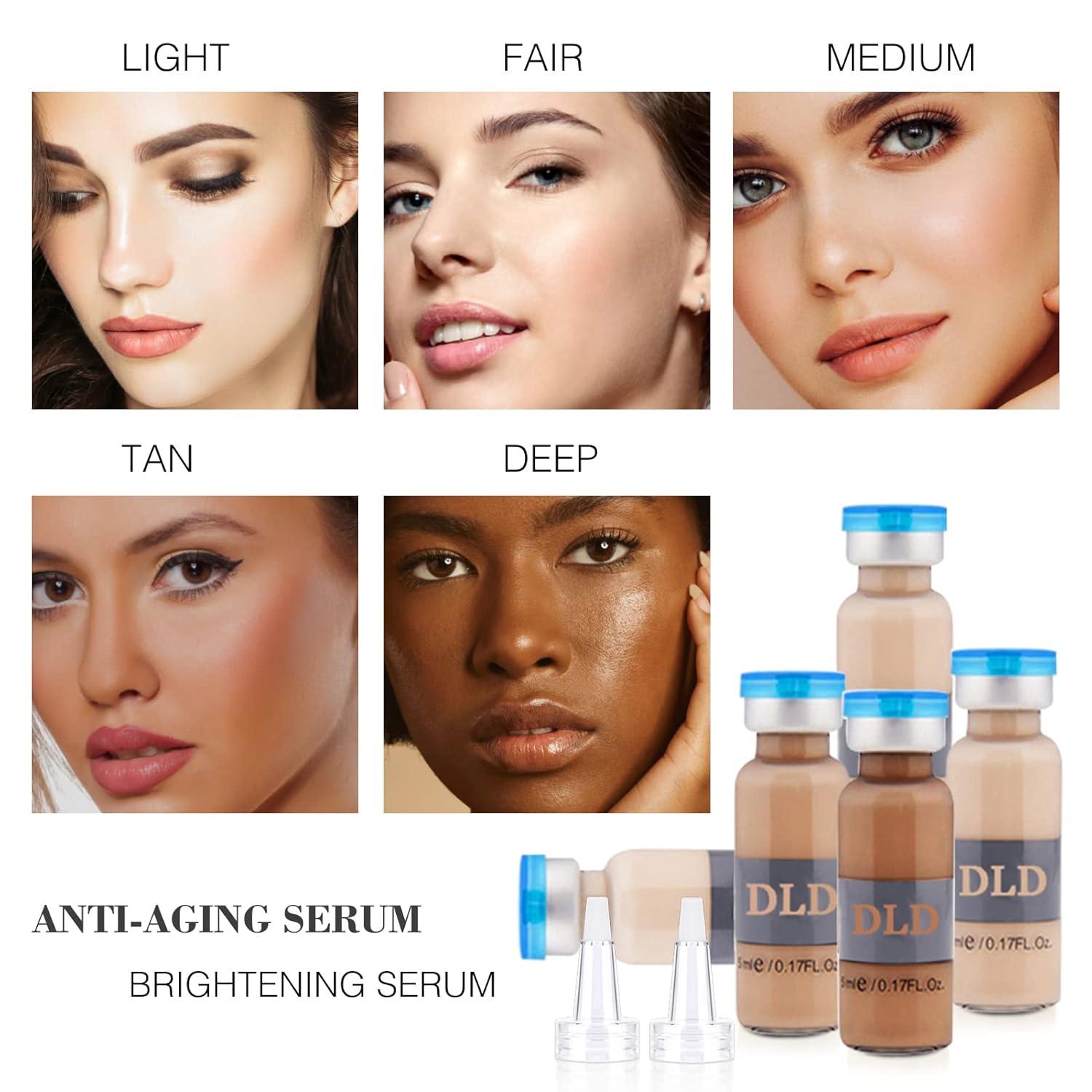 BB Facial Glow Set 10x5ml Pigment Serum Anti-Aging Peptide Aufhellung
