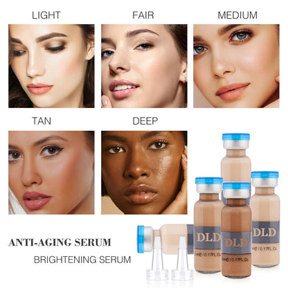 BB Facial Glow Set 10x5ml Pigment Serum Anti-Aging Peptide Aufhellung