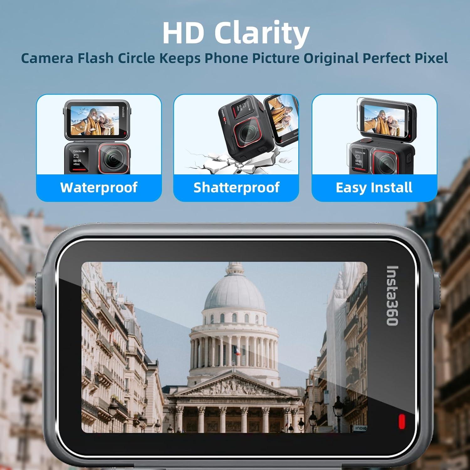 Screen Schutzfolie für Insta360 Ace Pro, Panzerglas Schutzglas 6er Set