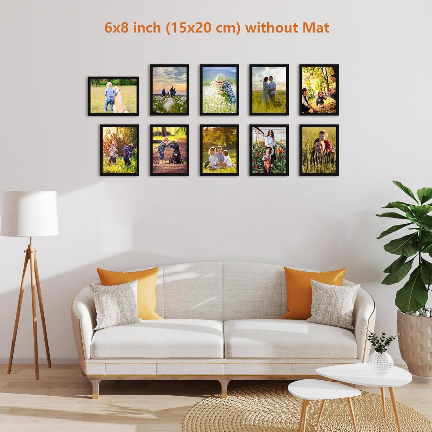Bilderrahmen Collage Set für 13x18 oder 15x20 cm Schwarz