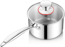 Stielkasserolle 14cm Edelstahl Premium Milchtopf Induktion 1,2 Liter