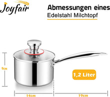 Stielkasserolle 14cm Premium 3-Lagiger Edelstahl Milchtopf