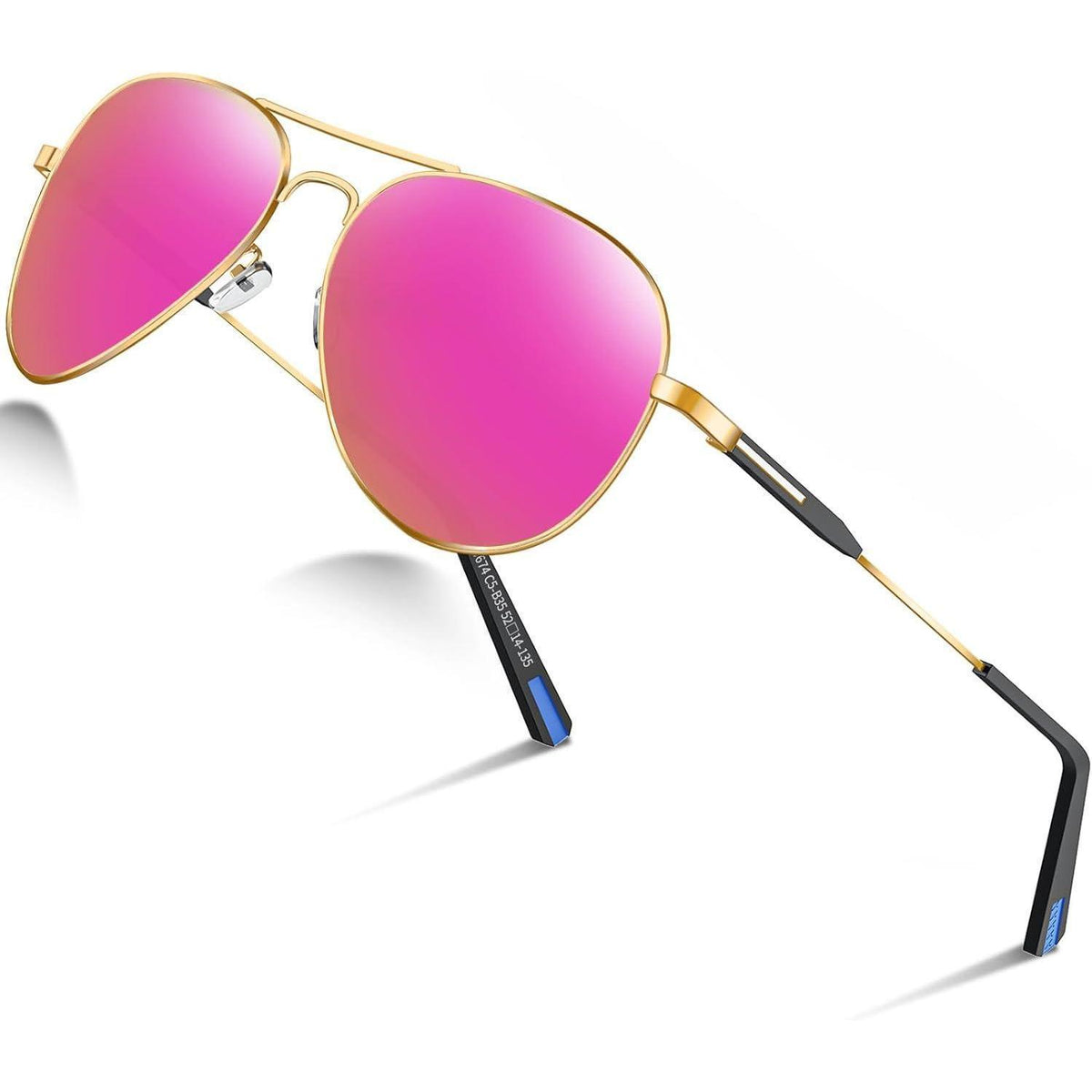 Piloten Sonnenbrille Herren Damen Polarisiert Metall Retro UV400