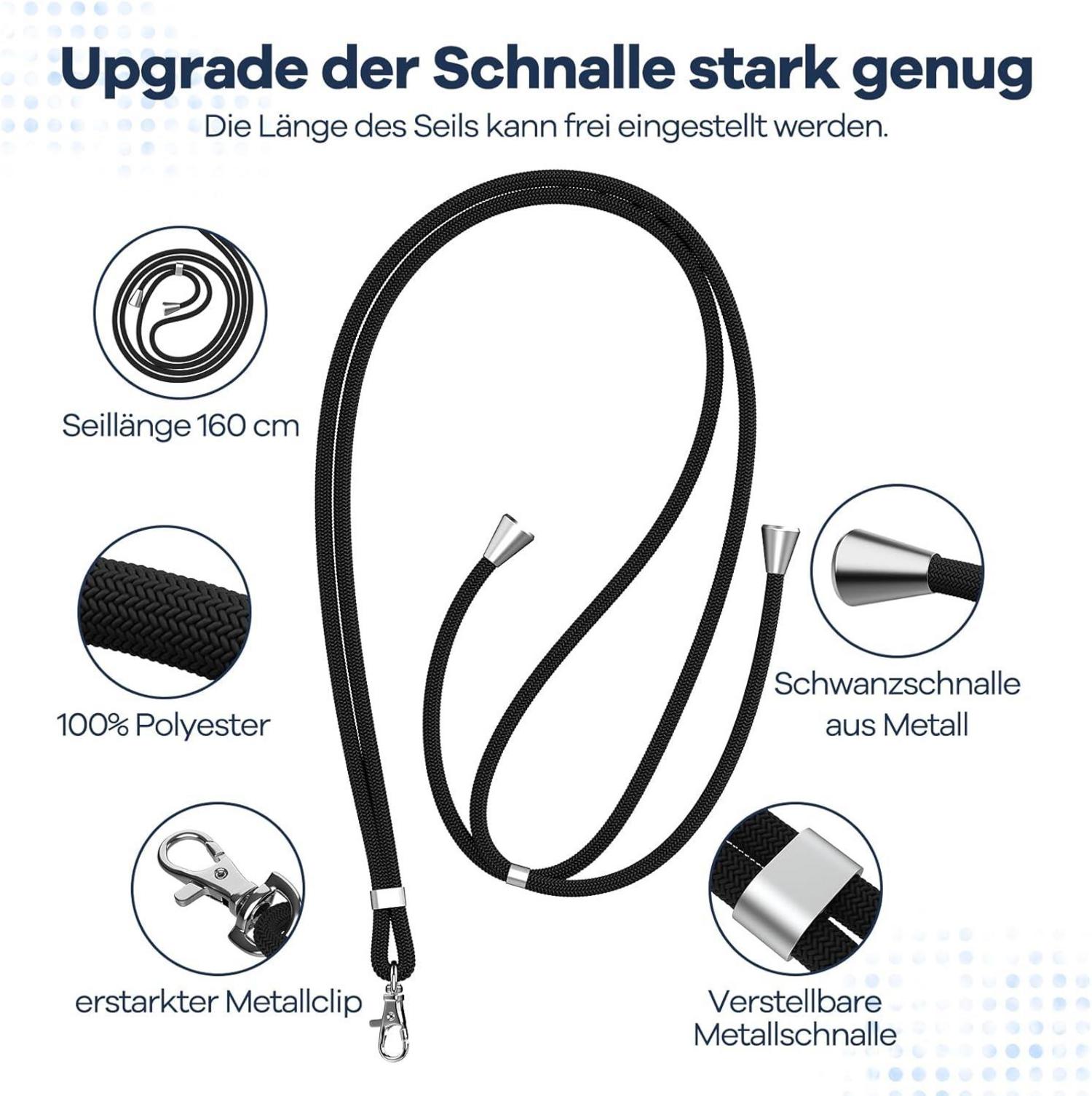 Handykette Universal Schwarz für alle Smartphones, 2 Stück
