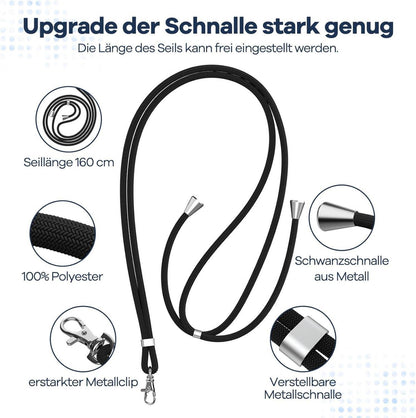 Handykette Universal Schwarz für alle Smartphones, 2 Stück