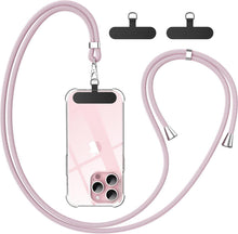 Handykette Universal Handy Lanyard mit 2 Stück Patch Roségold