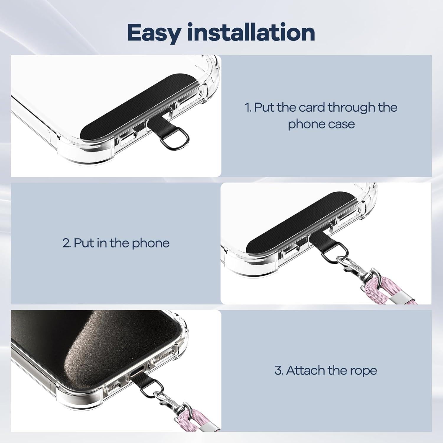 Handykette Universal mit 2 Stück Patch
