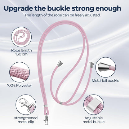 Caslord Handykette Universal mit 2 Stück Patch Roségold