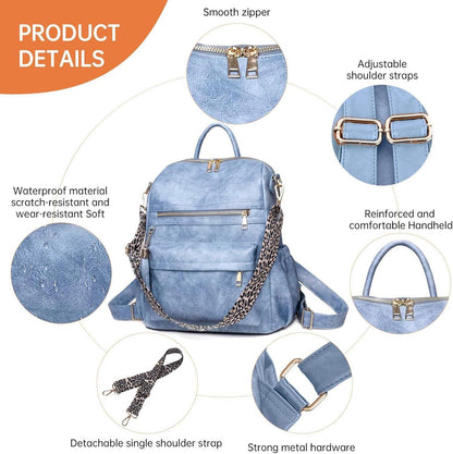 Damen-Rucksack wasserdicht leicht modisch Mehrzweck Geldbörse