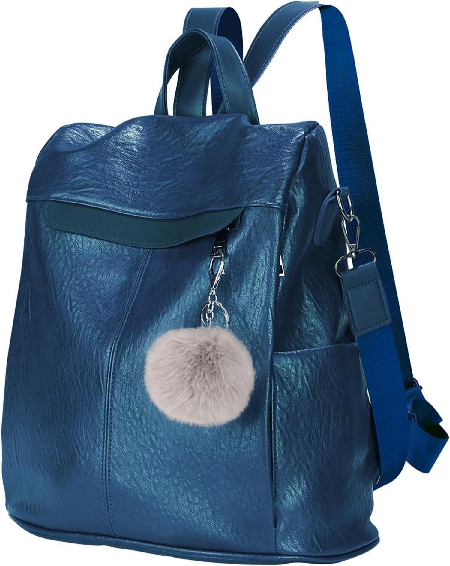 Damen-Rucksack wasserdicht diebstahlsicher leicht PU-Leder wandelbar