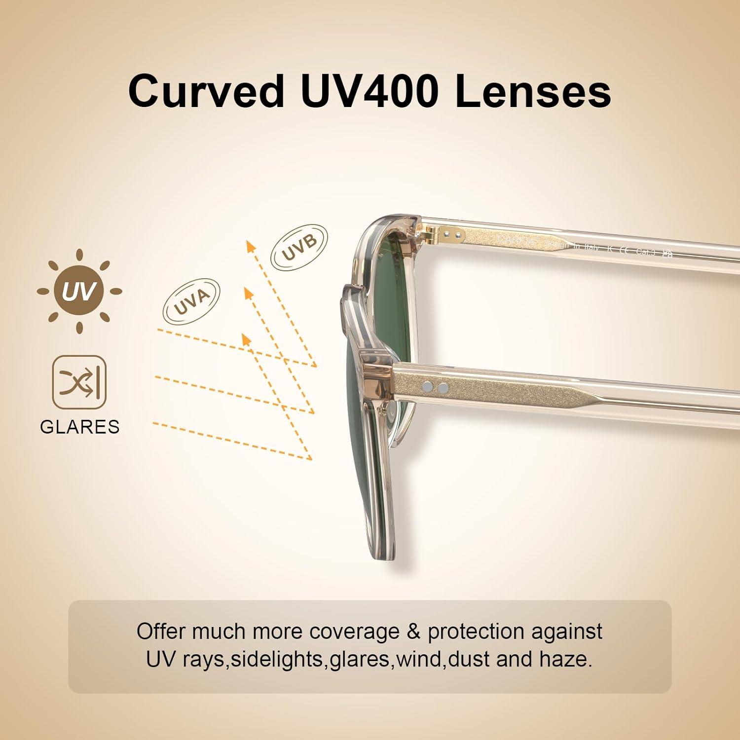 Kleine Polarisierte Sonnenbrille UV400 Schutz Retro Unisex Brille