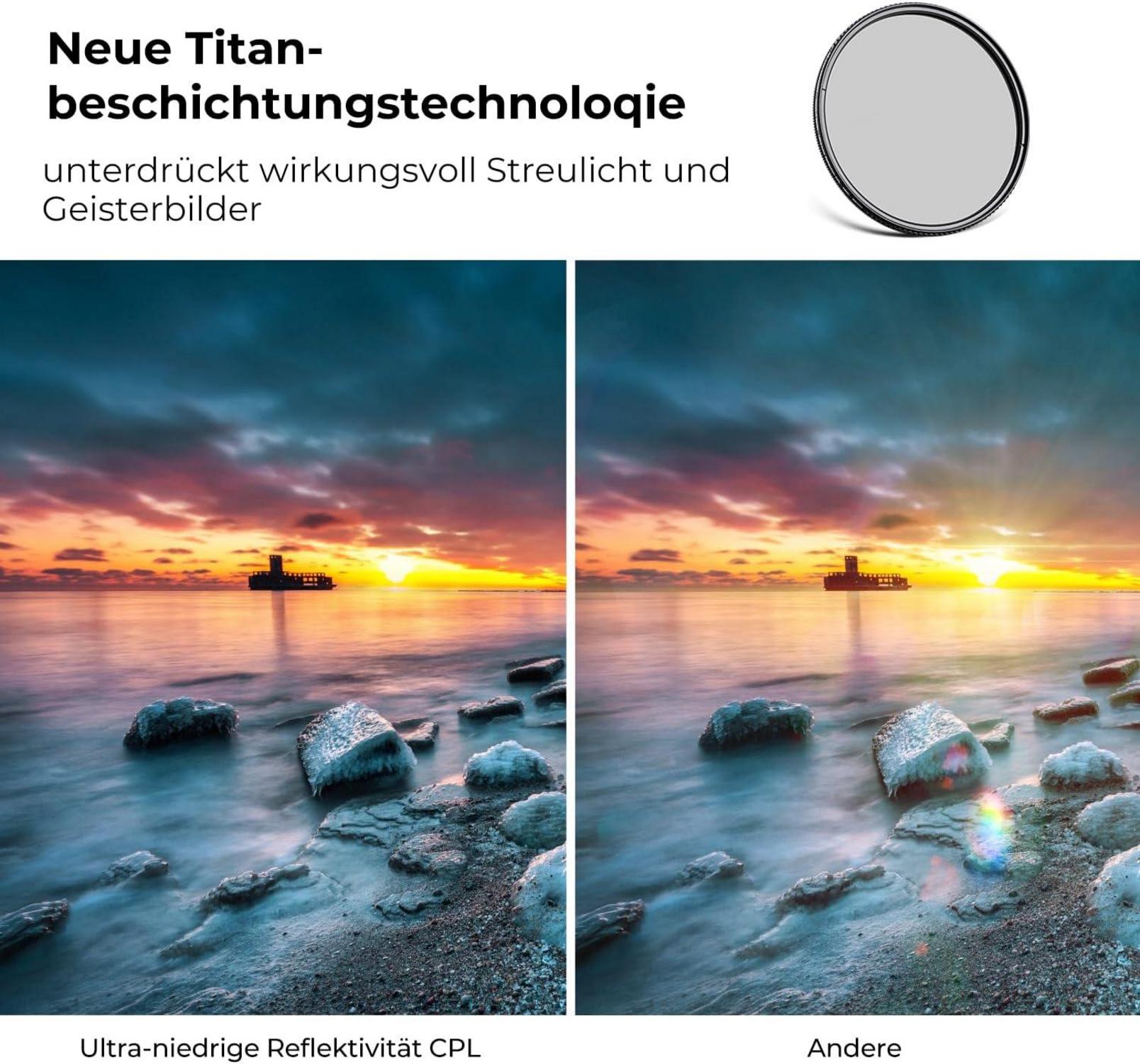 82mm CPL Filter Polarisationsfilter Nano-X Serie mit MRC