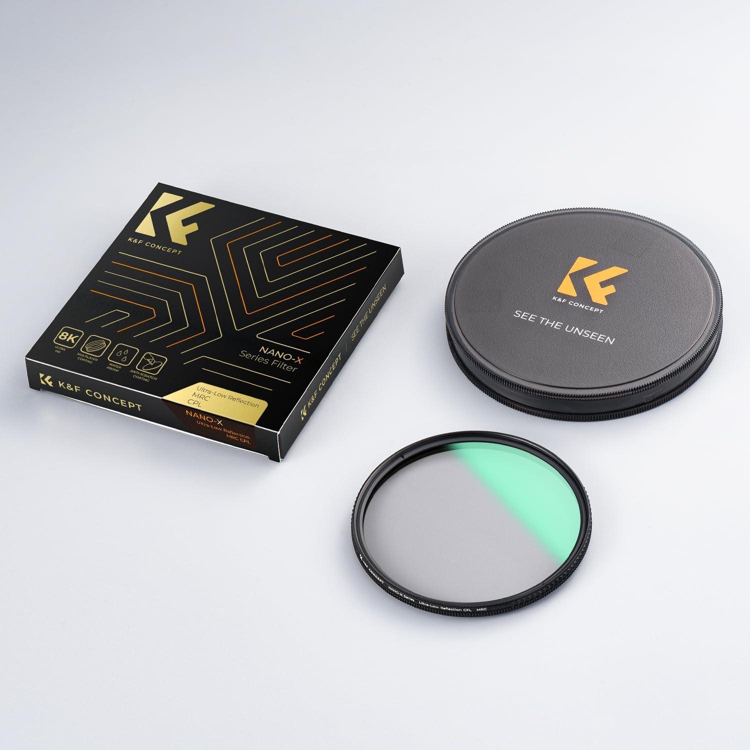 82mm CPL Polfilter mit Nano-X Serie, Ultra-niedrige Reflexion & MRC - 28x vergütet