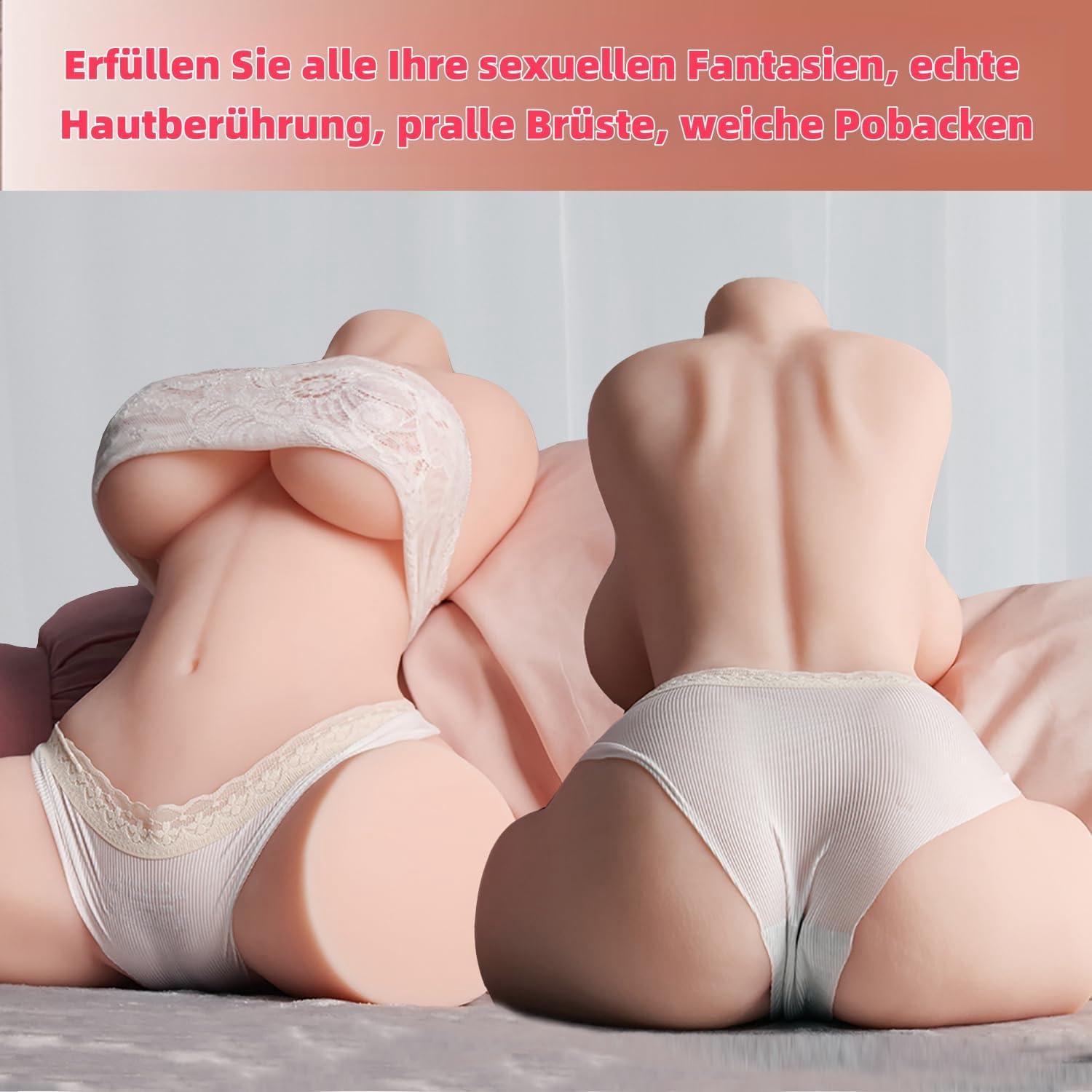 2-in-1 Sexspielzeug für Männer Masturbator realistisch weich