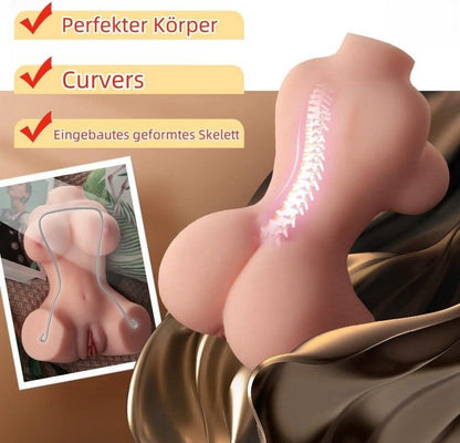 Masturbator Männer 2 in 1 Sexspielzeug Taschenmuschi 3D Mastrubrator