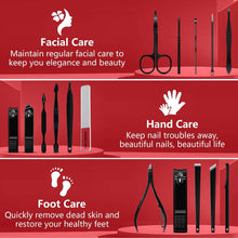 Maniküre Pediküre Set 16-tlg Edelstahl Nagelknipser Profi