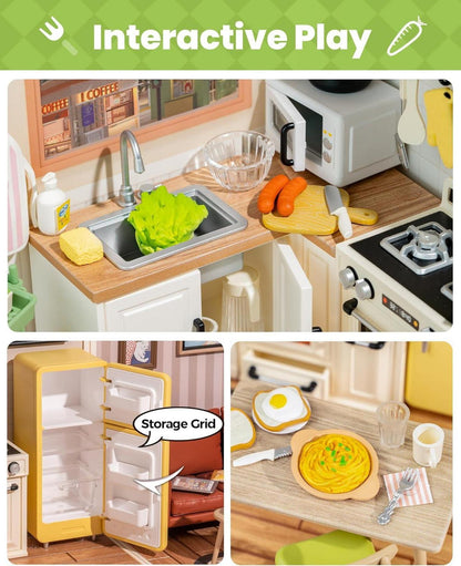 Rolife Miniaturhaus Bausatz Super World Puppenhaus Modell mit Möbeln und Zubehör