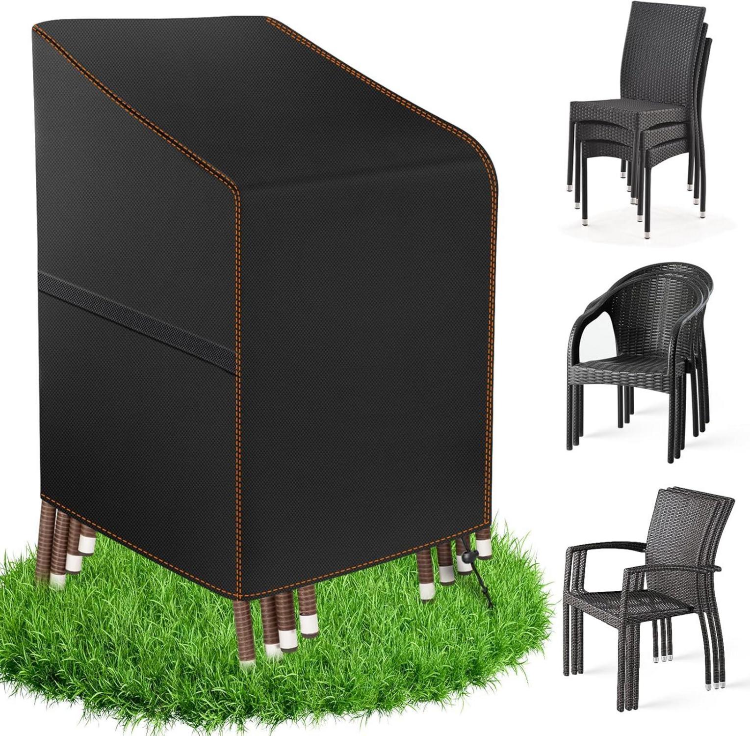 Gartenstuhl Abdeckung 420D Oxford Wasserdicht Winterfest 85x65x120 cm