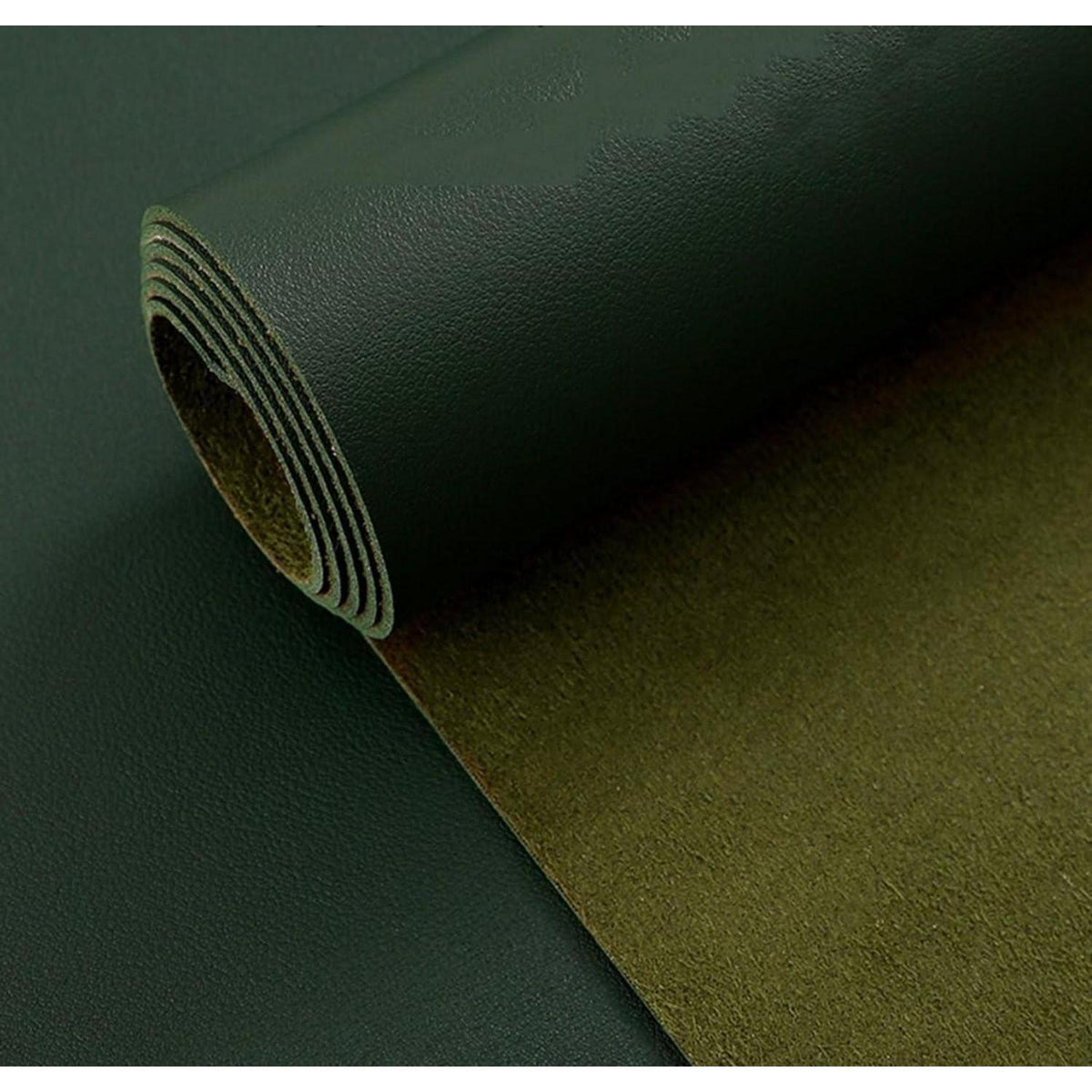 Tischdecke wasserdicht 90x200 cm – Khaki in Lederoptik