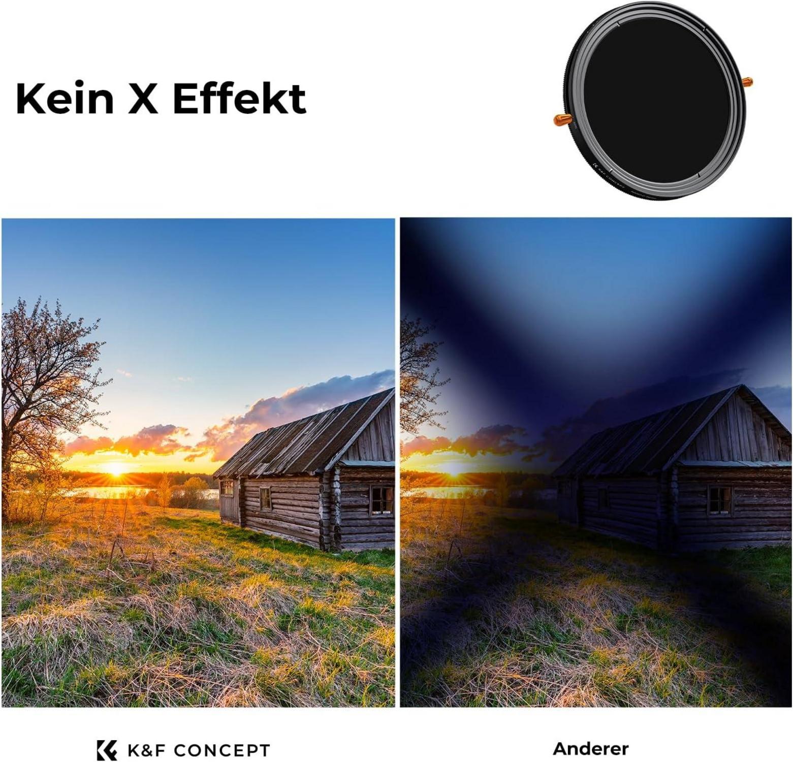 72mm ND CPL Filter, 2-in-1 Multifunktional, 5 Blendenstufen, Japanisches Optikglas
