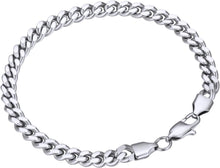 Vergoldetes Kubanisches Armband Herren 6mm GoldPanzerarmband 18 Karat