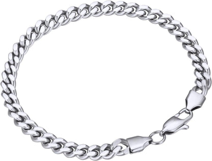 Vergoldetes Kubanisches Armband Herren 6mm GoldPanzerarmband 18 Karat