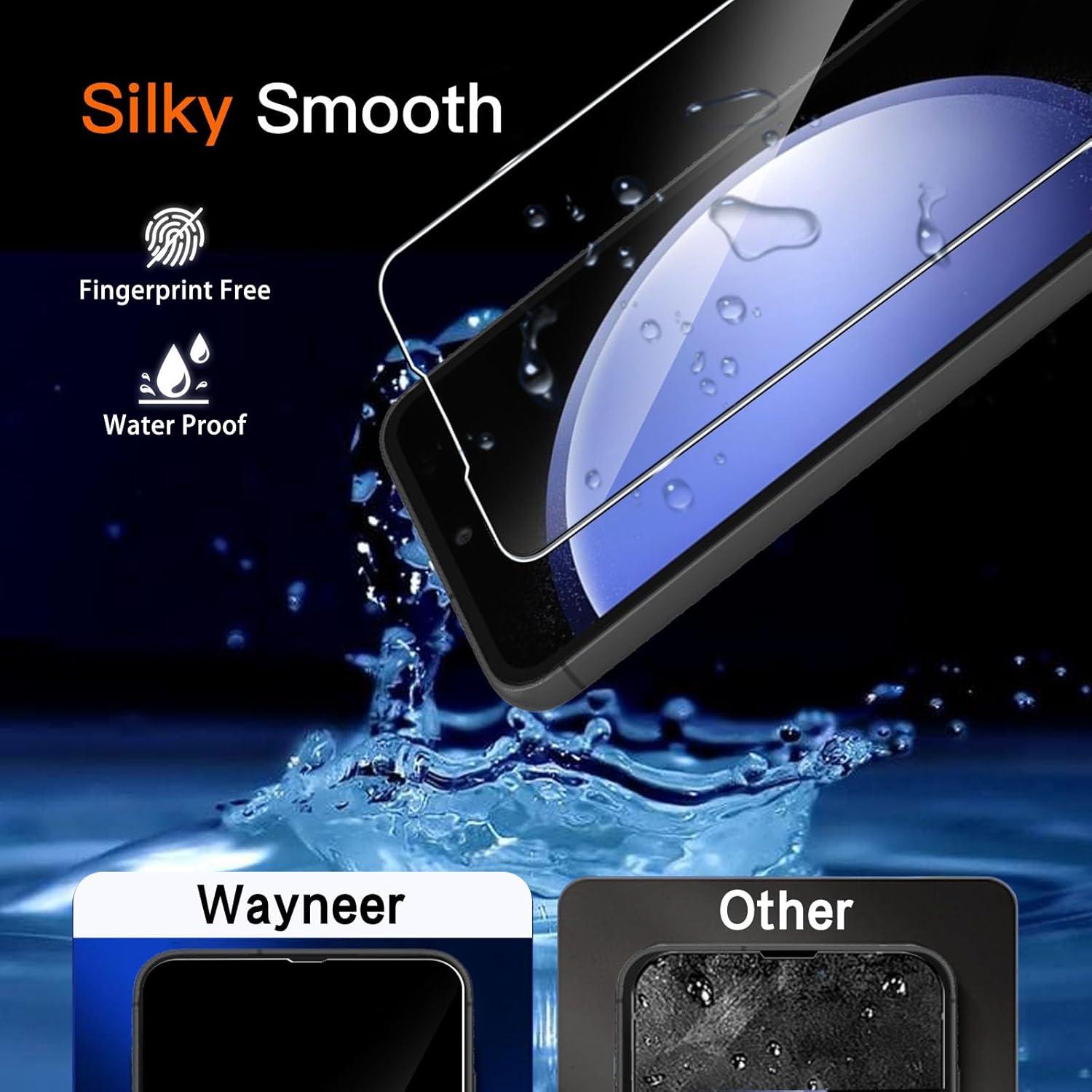Schutzfolie Samsung Galaxy S23 FE Panzerglas 3 Stück Anti-Kratzen 9H Härte Displayfolie