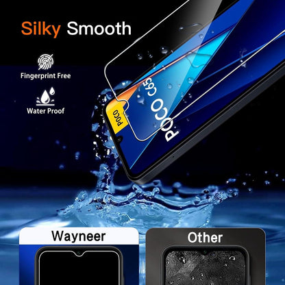 Schutzfolie Xiaomi Redmi Poco C65 Panzerglas Kamera Glas 9H Härte Displayfolie