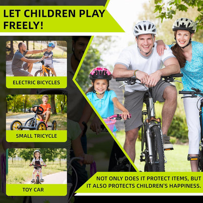 SPGOOD Fahrradschloss für Kinder 650MM Zahlenschloss Orange