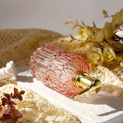 YunNasi Seifenspender Glas Nachfüllbar Rosa Badezimmer Küche