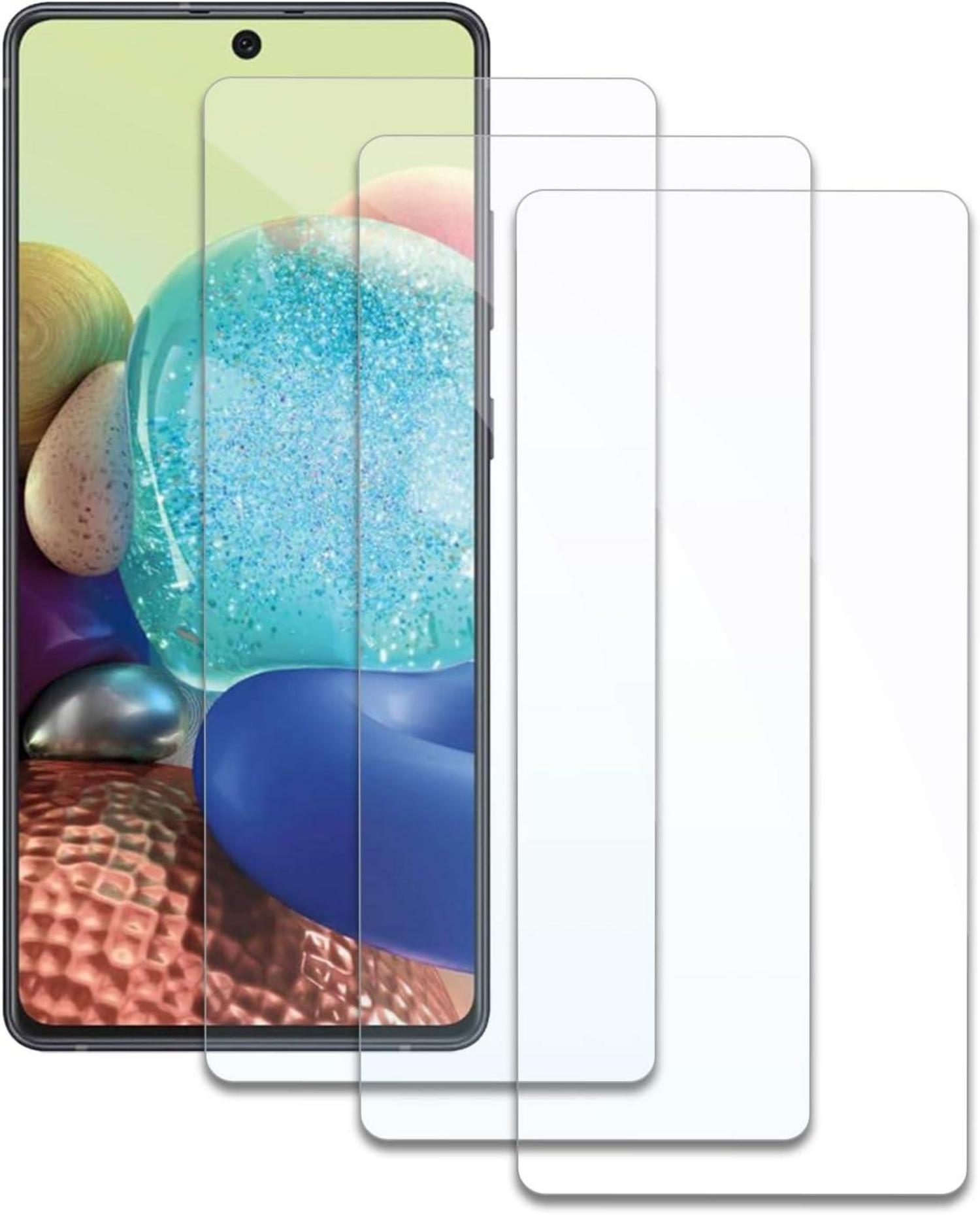 3er Set Displayschutzfolie für Samsung Galaxy A71/A72/A73, Panzerglas