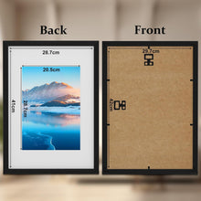 Schwarzer A3 Bilderrahmen 2er Pack Holz DIN A3 Fotorahmen