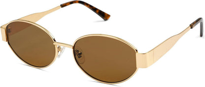 Trendige Oval Retro Sonnenbrille UV400 Schutz SJ1217