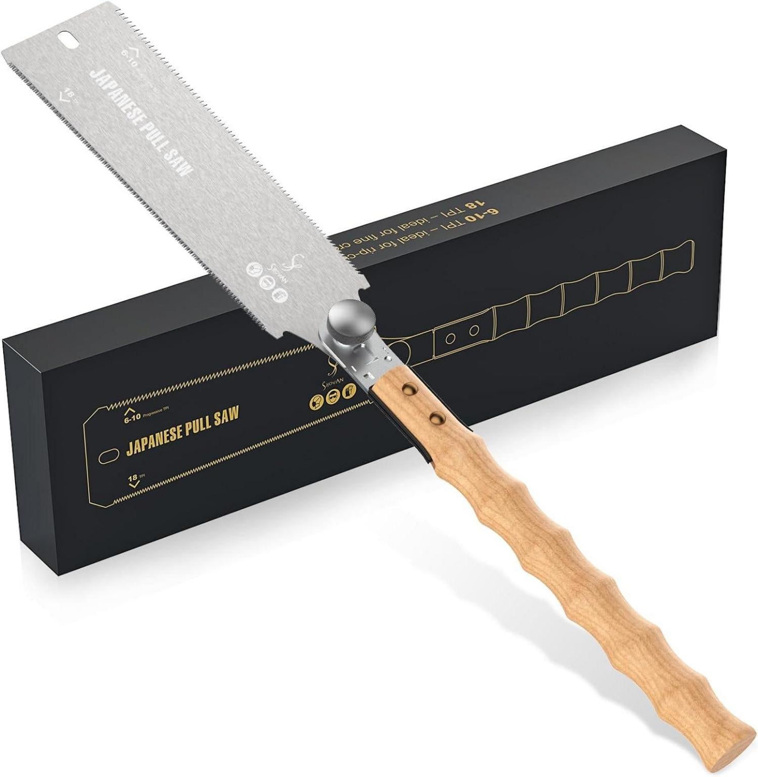 Profi Ryoba Japansäge SK5 Karbonstahl 233mm doppelseitige Zähne